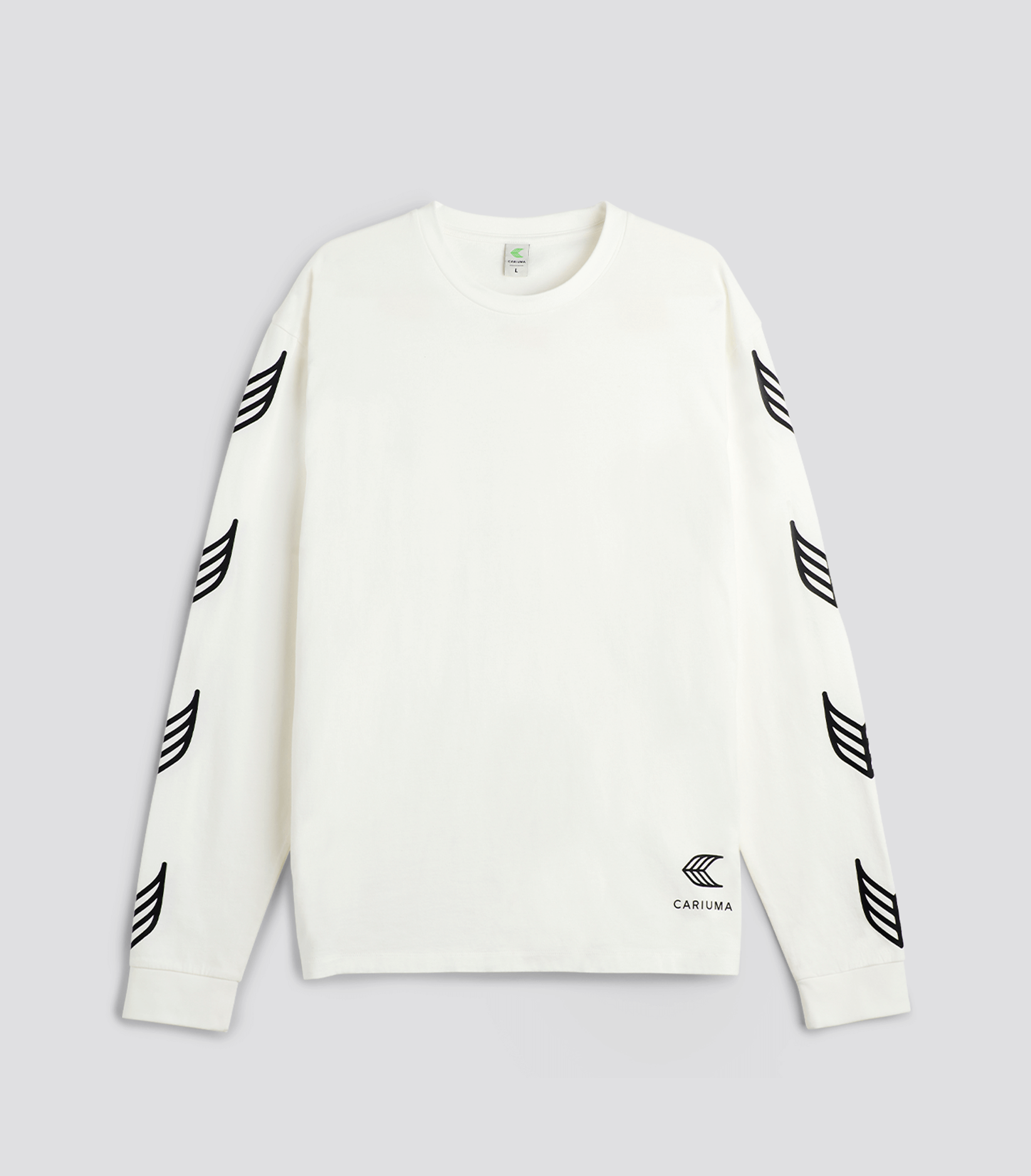 CARIUMA: Off-White Sleeve T-shirt | Long Sleeve