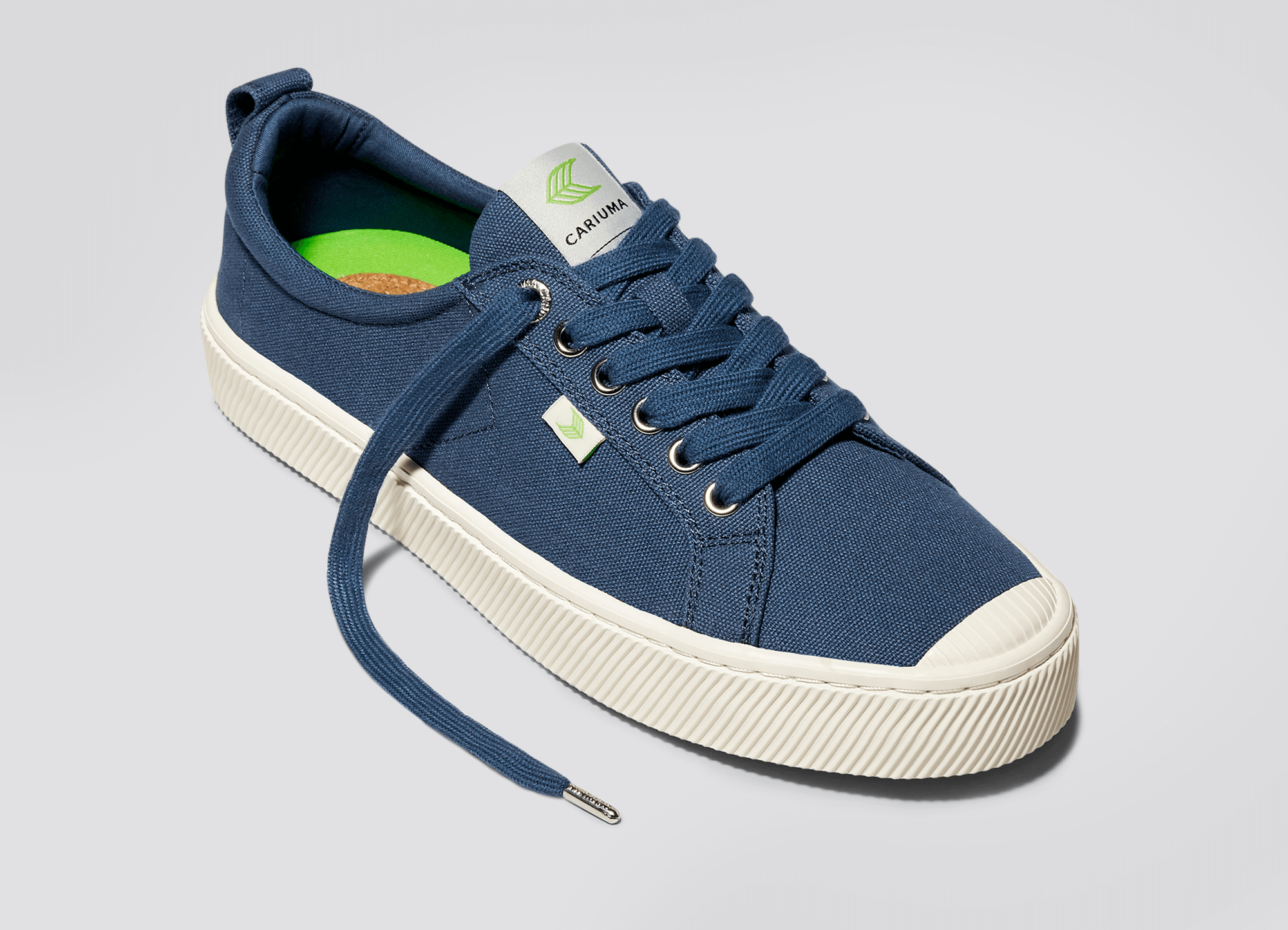 OCA Low Shadow Blue Canvas Sneaker Women