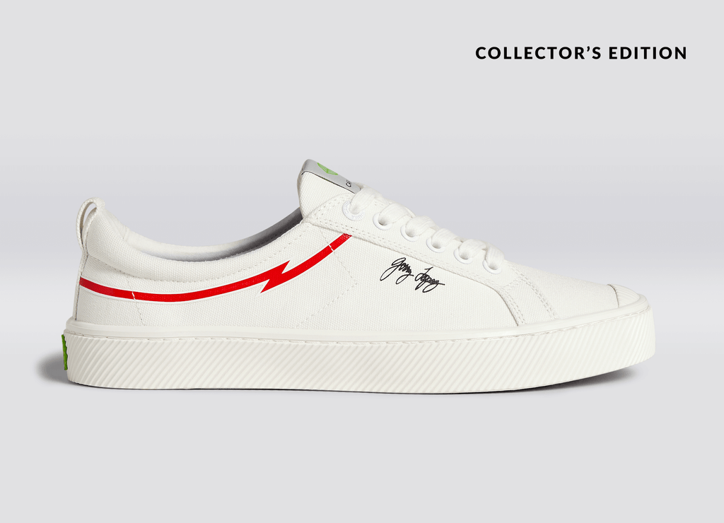 CARIUMA: Women's Low Top Gerry Lopez Off-White Sneakers | OCA Low