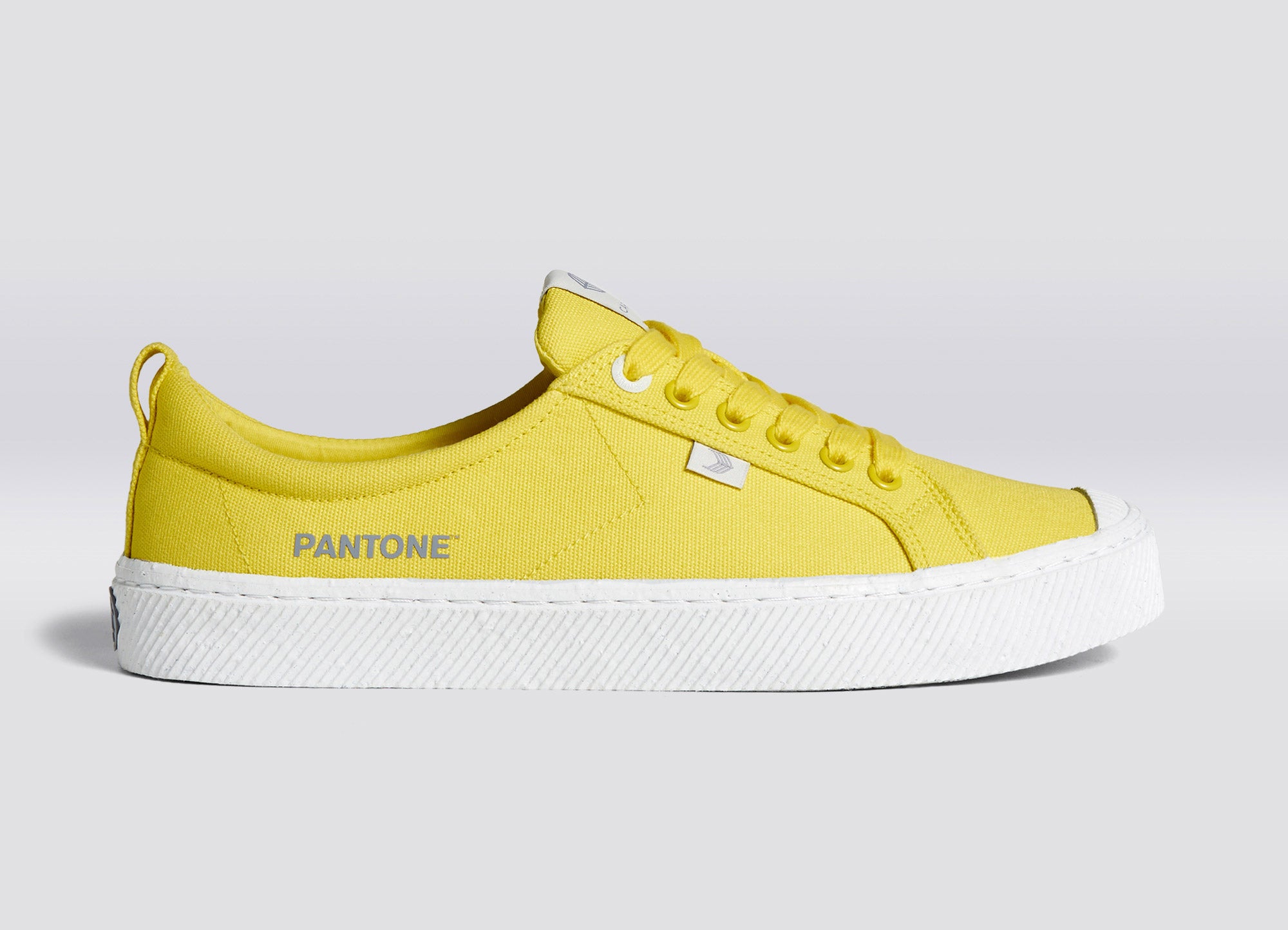 yellow canvas slip on shoes