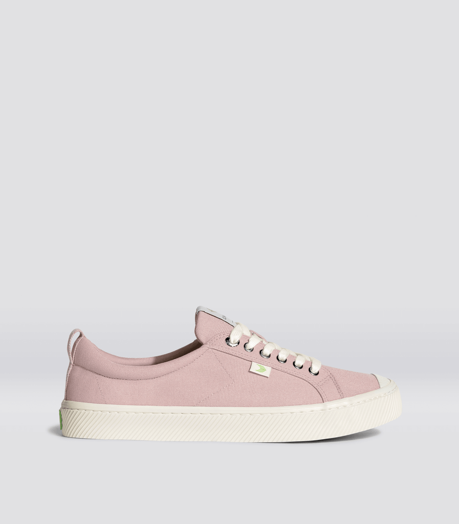 CARIUMA: Women's Canvas Low Top Rose Sneakers | OCA Low