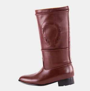 BOTA DE ESTILO PARA DAMA EN COLOR VINO. – HerraduraDeOro