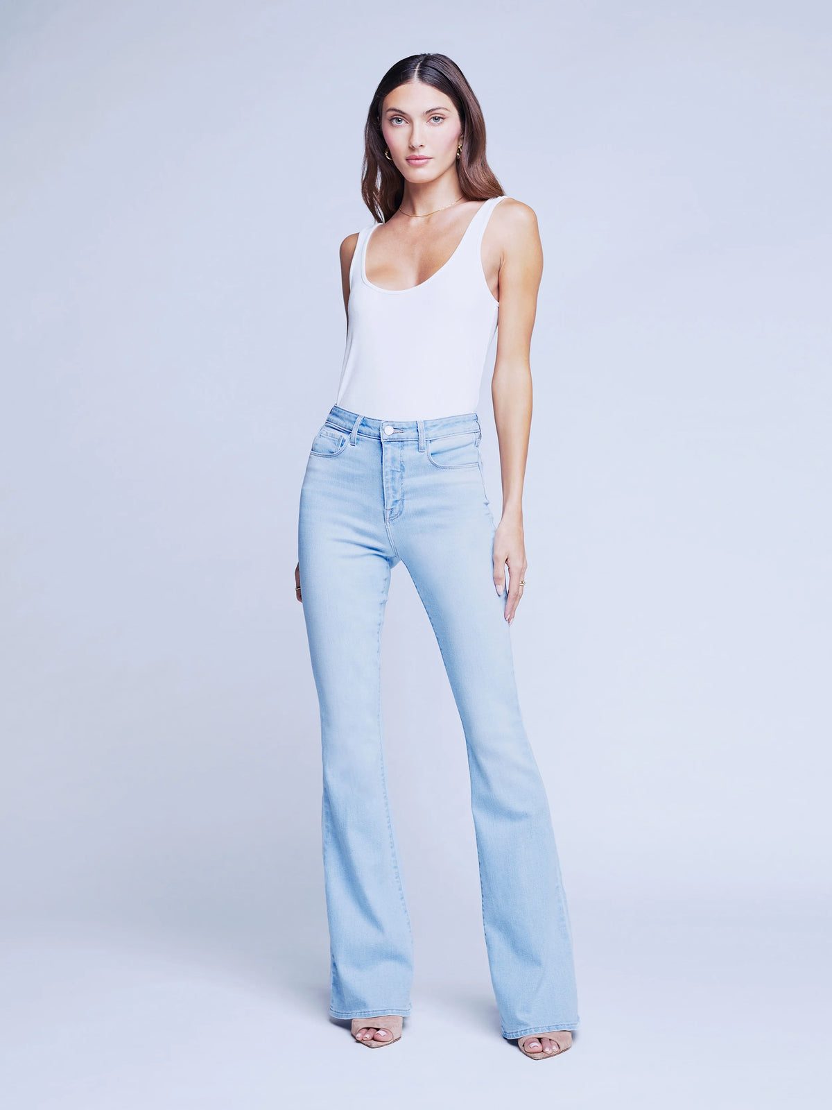 L'AGENCE Brooklyn Utility Wide Leg Pant in Brewer