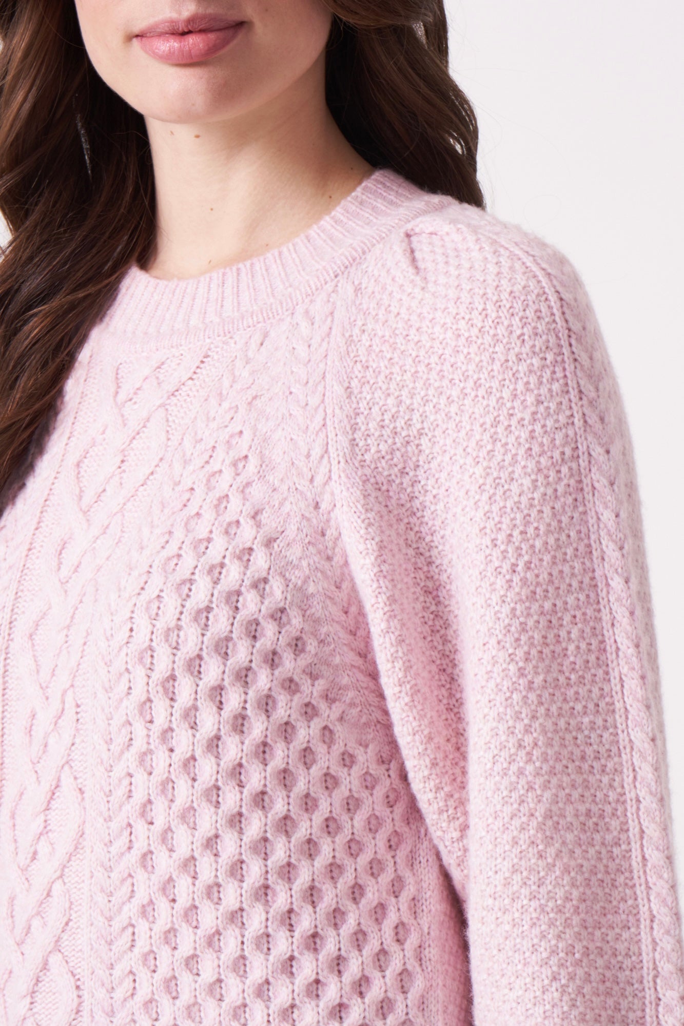 Shop Repeat Cable Knit Pink Pullover | Très Chic Styling