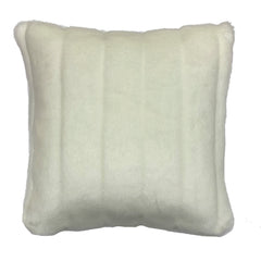 Faux Mink White Throw Pillow Cover I Cloth & Stitch