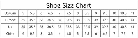 Size Charts – Uylee's Boutique