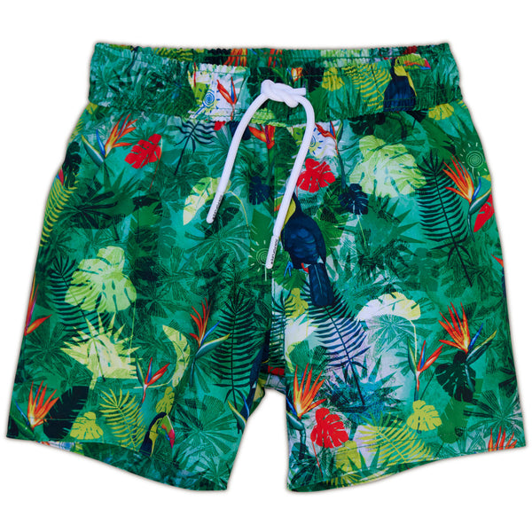 Street Life Men Tropical Letter Graphic Shorts