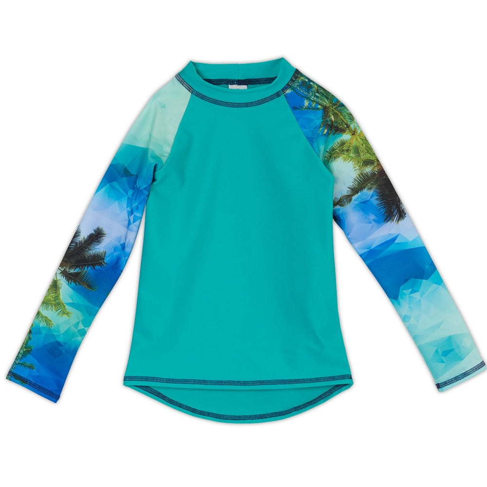 Tropical Long Sleeve Rash Guard Top UPF 50+ – Sun Pop Life