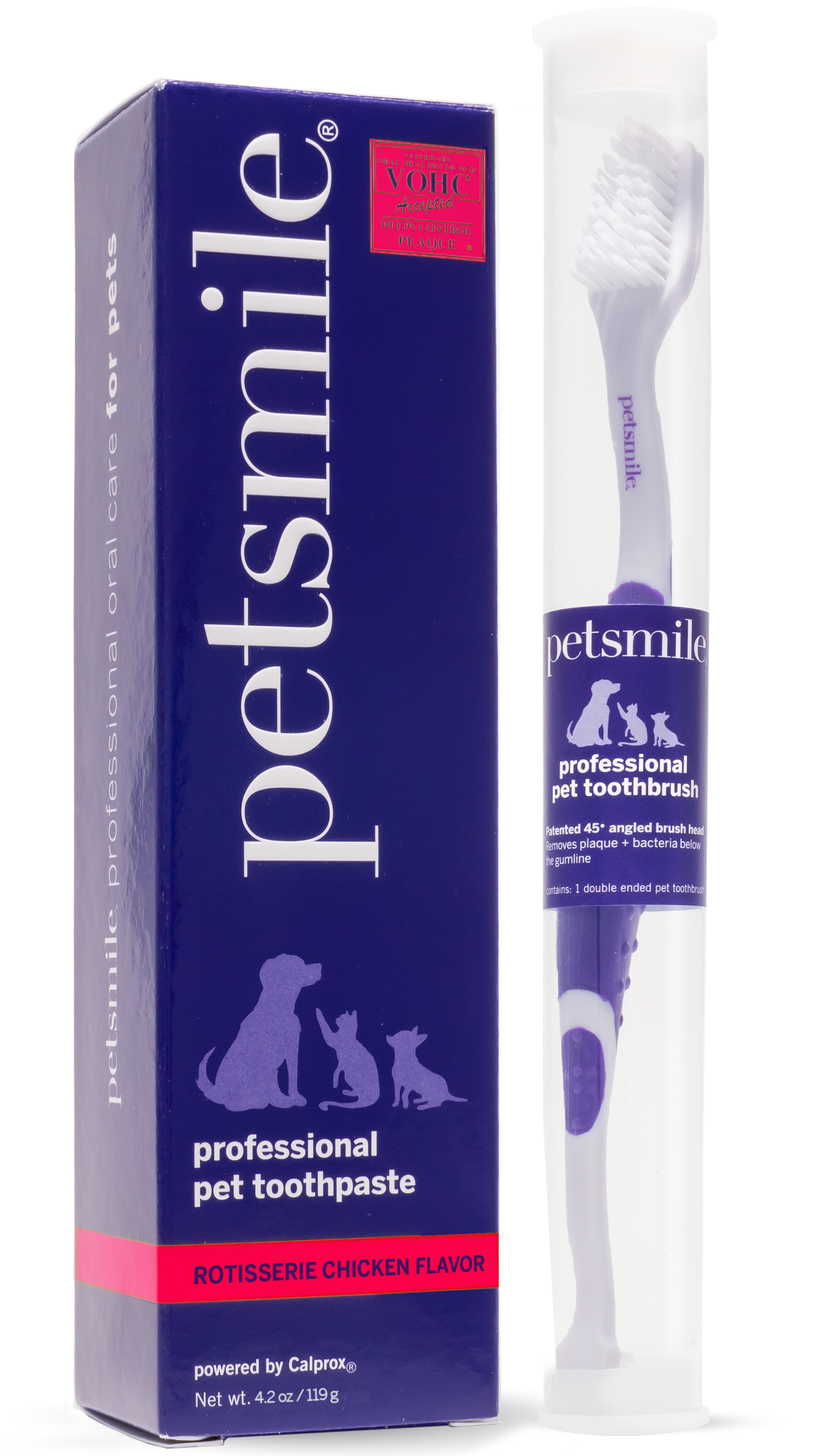 Professional Toothpaste Rotisserie Chicken Large & Professional Pet Toothbrush - petsmile product image