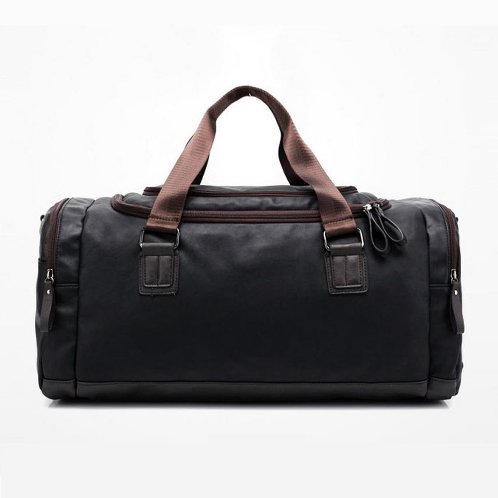 The Portsmouth Duffel - Men's Bicast Leather Weekender Duffel Bag (Mul ...