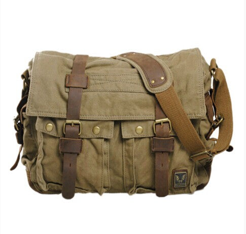 The Rockhopper - Men's Travel-Friendly Canvas Messenger Bag ...