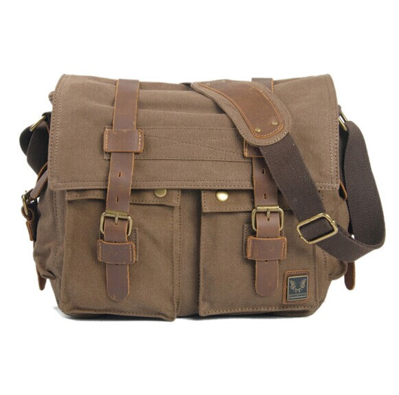 The Rockhopper - Men's Travel-Friendly Canvas Messenger Bag ...