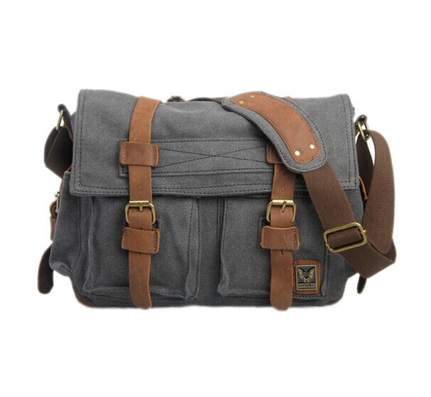 The Rockhopper - Men's Travel-Friendly Canvas Messenger Bag ...