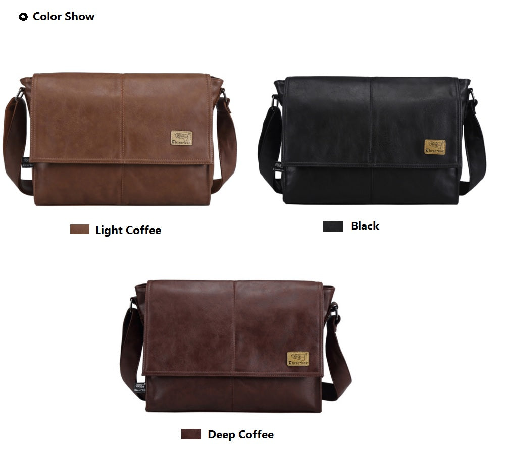 The Architect - Leather Portfolio Briefcase Messenger Bag for Men ...