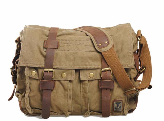 The Normandy - Rugged Canvas Tactical Messenger Bag for Men ...