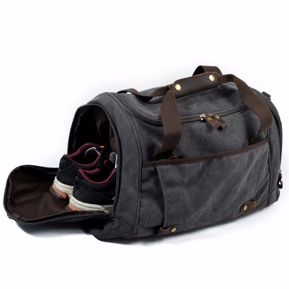rugged travel duffel bag