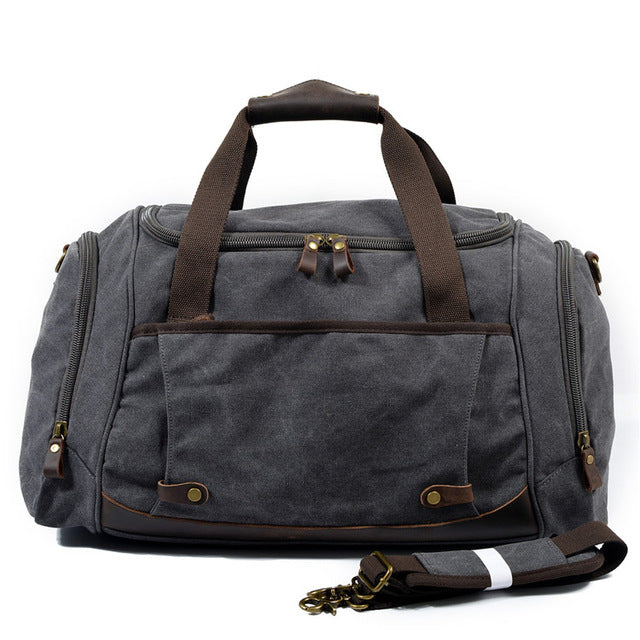 The Durham Duffel - Men's Rugged Canvas Travel Bag with Shoe Pocket ...