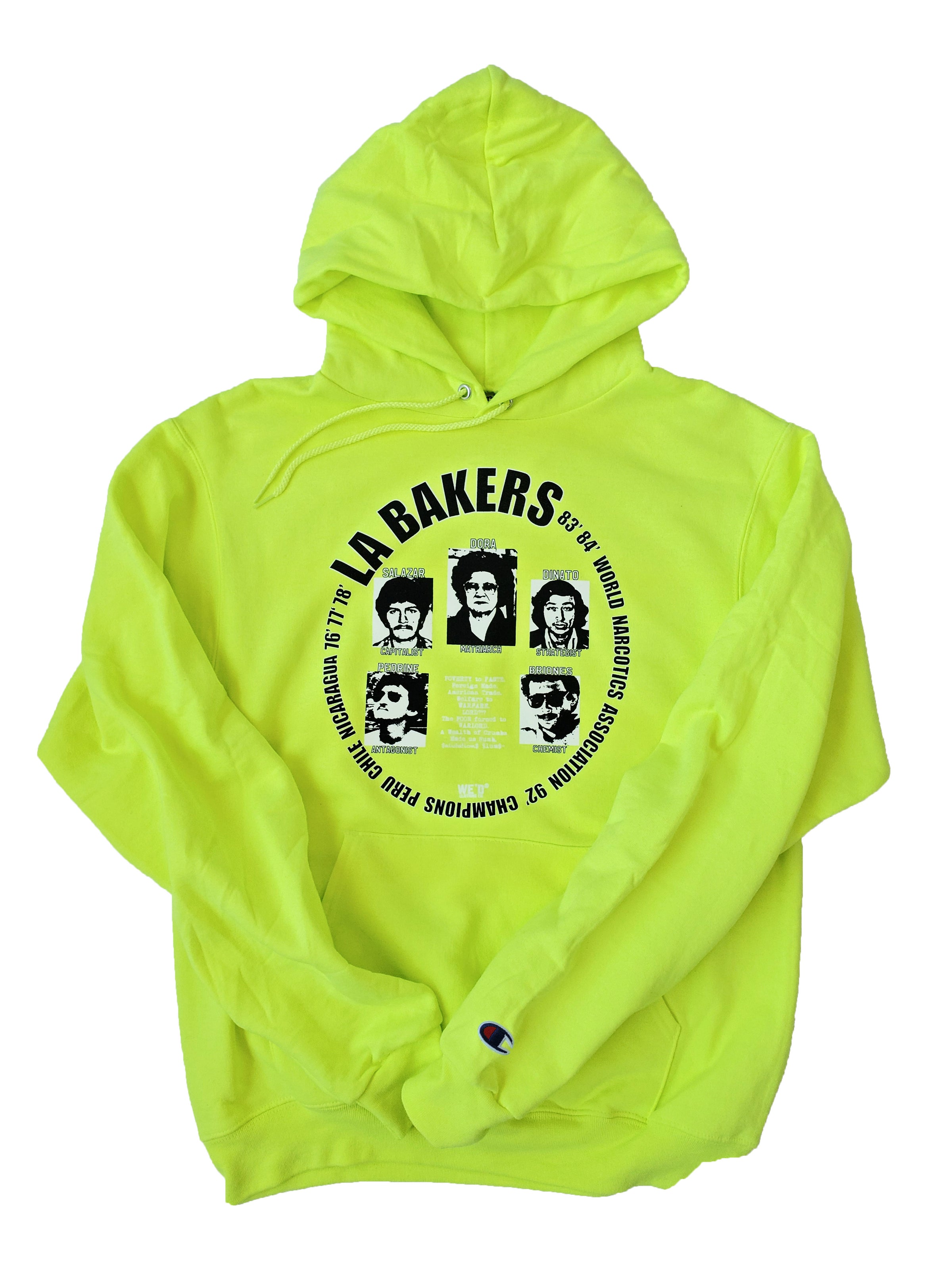 neon green champion hoodie