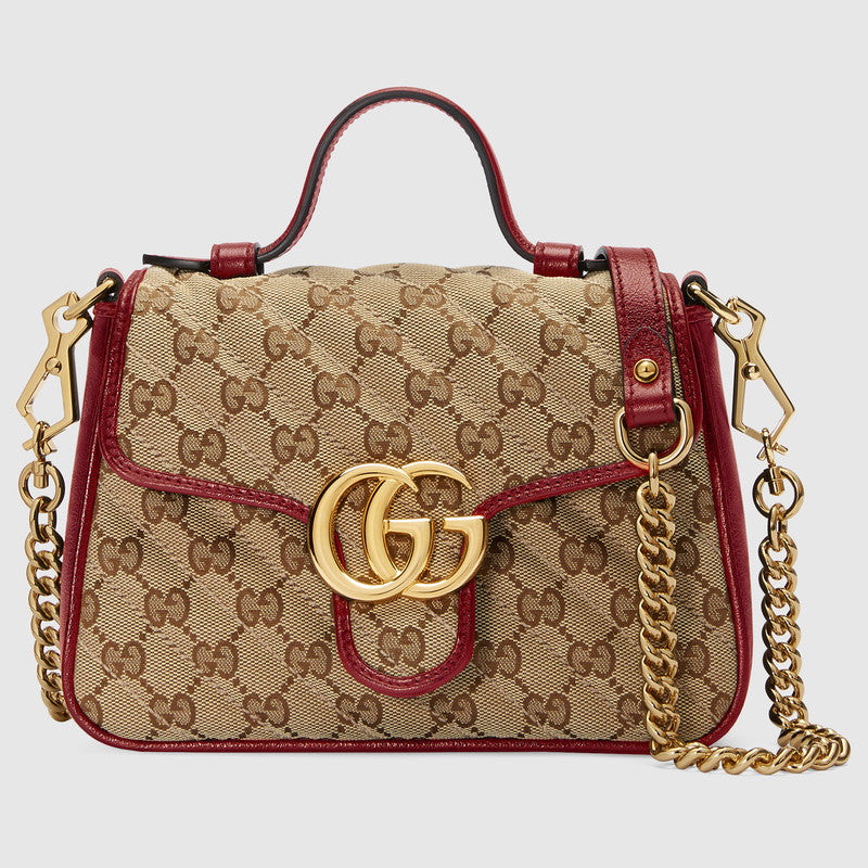 gg marmont mini top handle bag