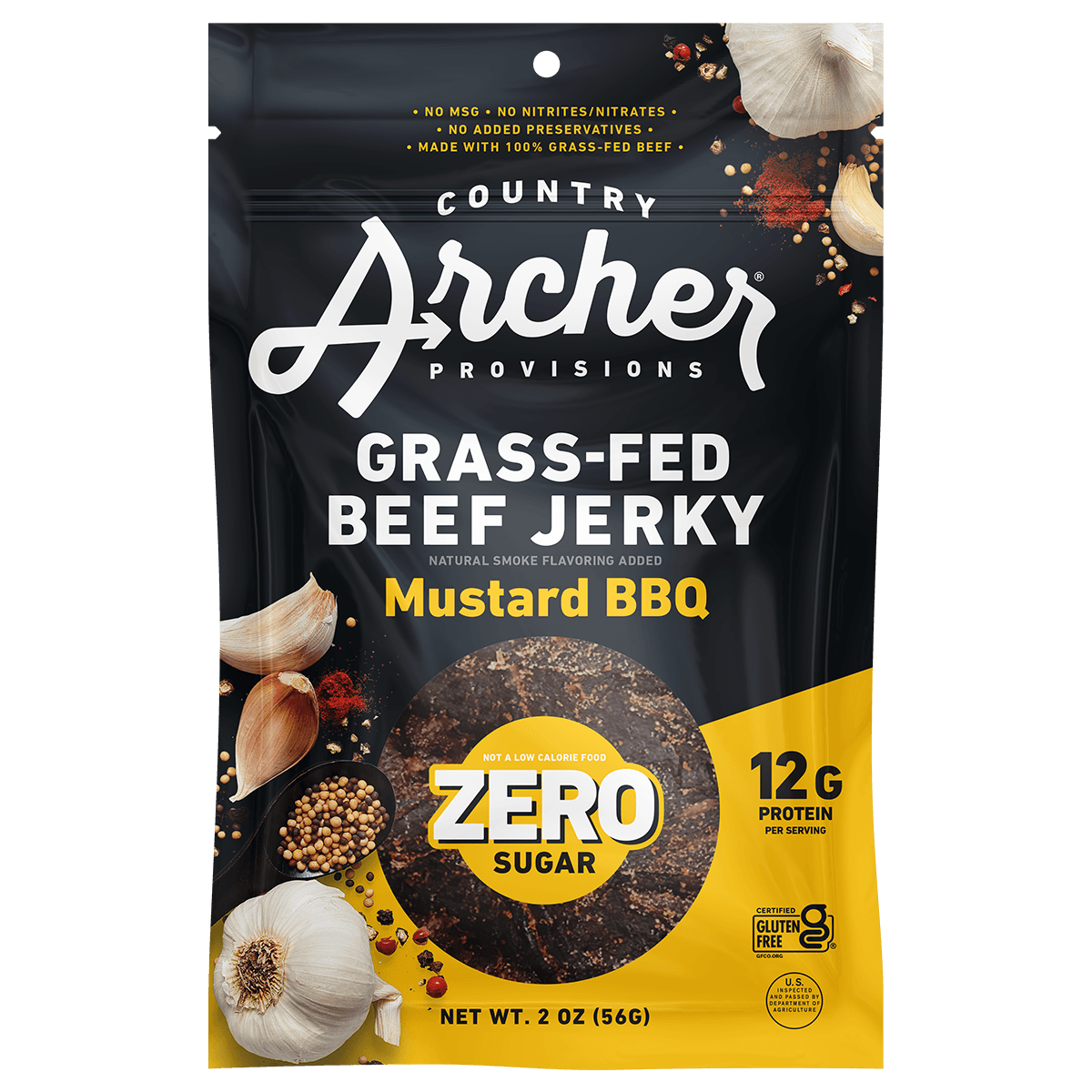 Zero Sugar Mustard BBQ Beef Jerky