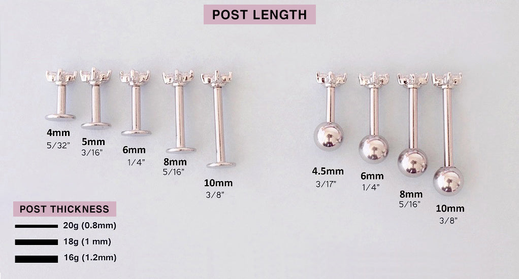 The Ultimate Piercing Size Guide Types Sizes And Fitting Musemond