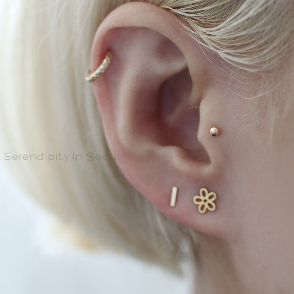 Buy Tragus Piercing Gold Tragus Earring Tragus Hoop Earring 14k Online in  India  Etsy