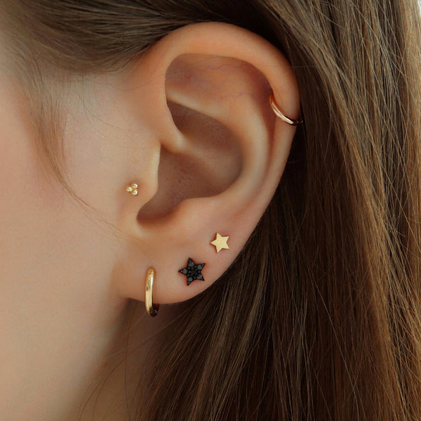 small stud earrings for top of ear