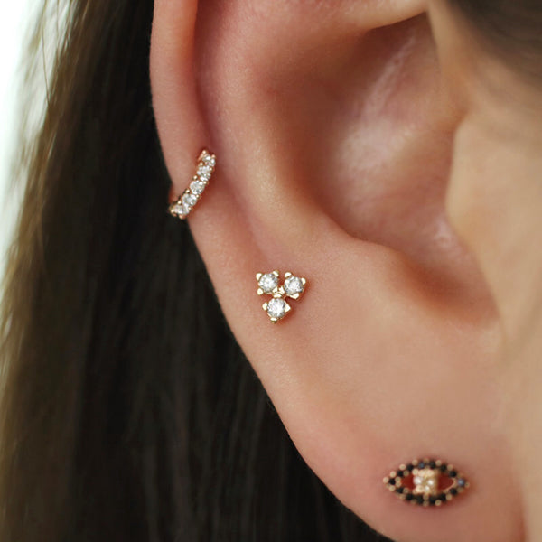 Tressé Doble Piercing - Piercings - 925 Sterling Silver - 18K Gold Plating  - CREU