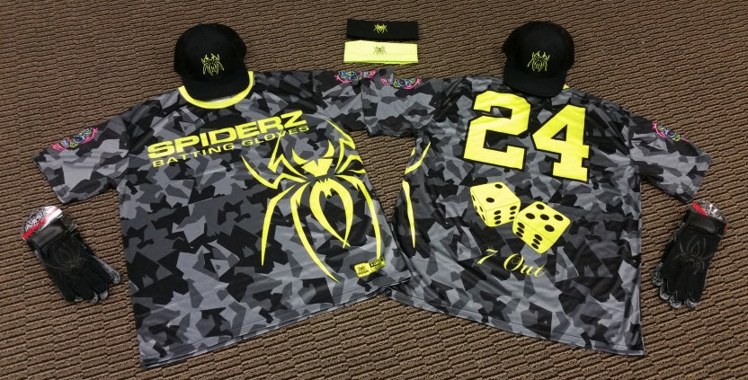 Spiderz Batting Gloves on Instagram: “The jerseys for the Spiderz 2020  Music City Mega Draft are so 🔥! Details, details, details! Here we come  Nashville🎸 #spiderz…”