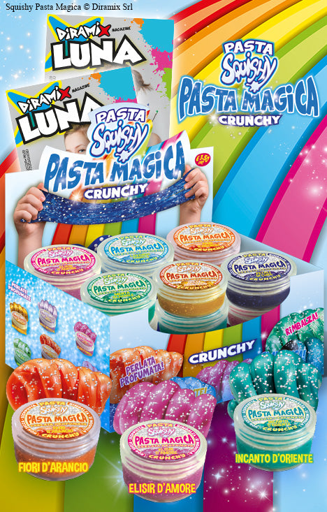 Squishy Pasta Magica Crunchy - Diramix Collezione completa 14 pezzi