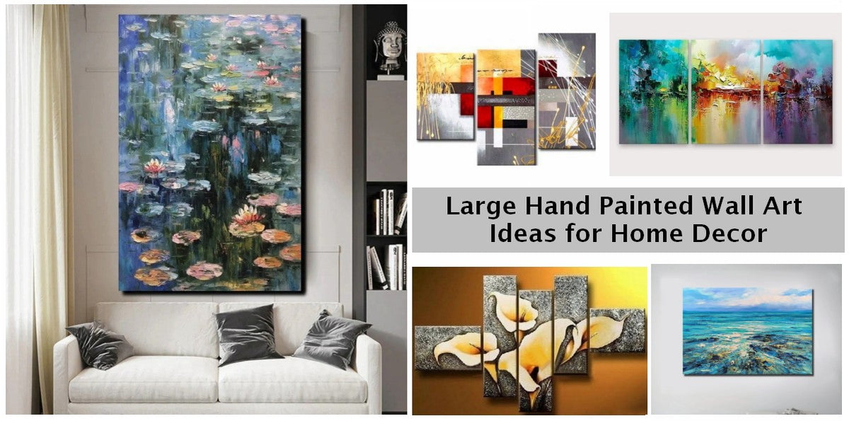 Simple Modern Wall Art Ideas for Living Room, Large Abstract Canvas Pa ...