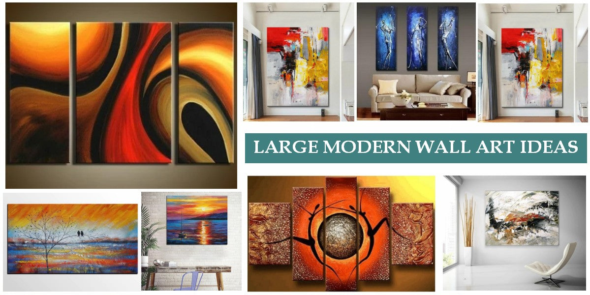 Simple Modern Wall Art Ideas, Large Wall Art Paintings for Living Room ...