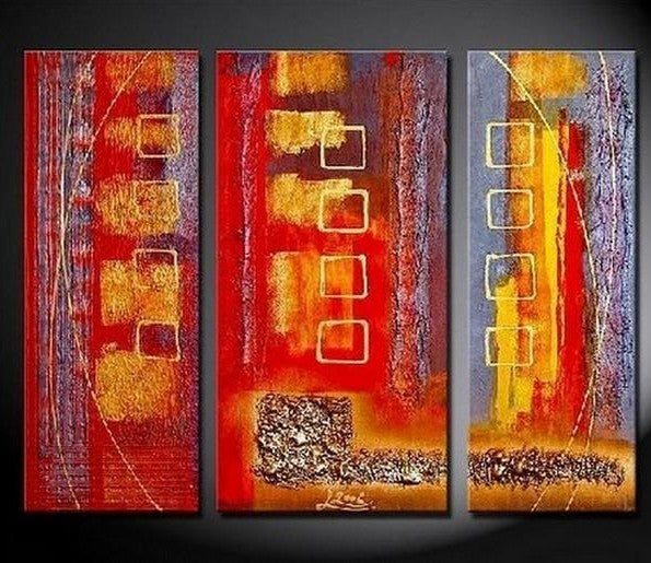 Bedroom Wall Art, Red Abstract Painting, Large Painting, Modern Art, Art on Canvas, Painting for Sale