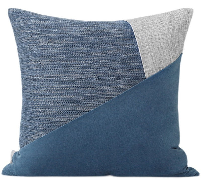 Modern Sofa Pillow, Modern Throw Pillows for Bedroom, Blue Throw Pillows for Couch, Decorative Throw Pillows