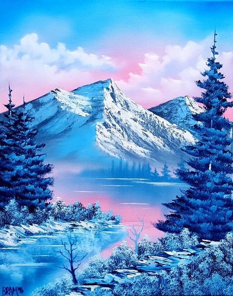 Beautiful Easy Acrylic Painting Ideas for Beginners, Mountain Landscape Painting, Easy Landscape Painting Ideas, Easy Painting Ideas for Kids, Simple Abstract Painting Ideas, Easy Canvas Painting Tips for Beginners