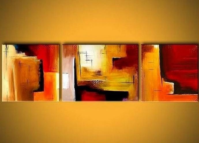 Large Painting, Abstract Art, Wall Art, Abstract Painting, Canvas Painting, Living Room Wall Art, Modern Art, 3 Piece Wall Art, Abstract Painting, Home Art Decor
