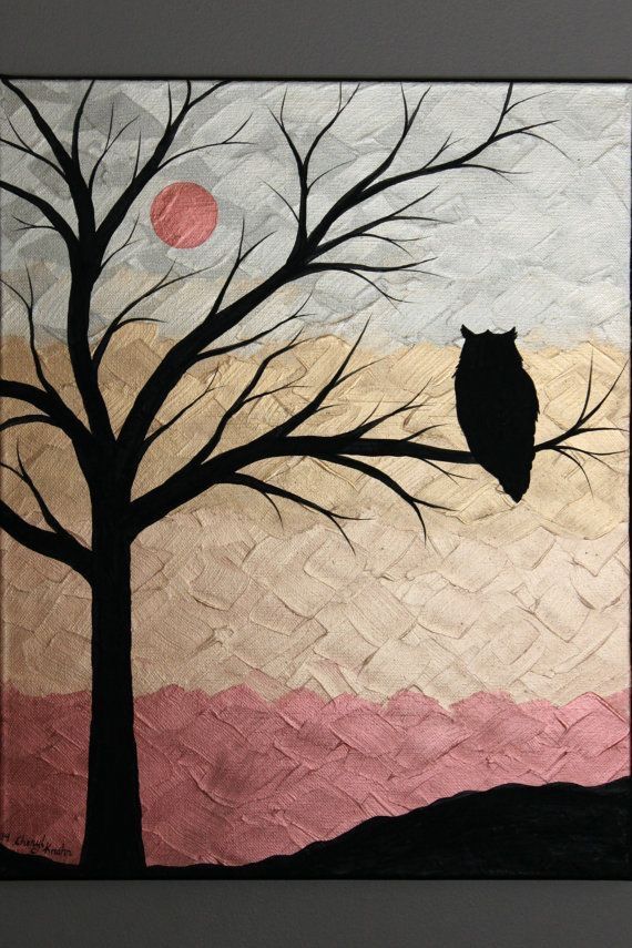 Beautiful Easy Acrylic Painting Ideas for Beginners, Easy Landscape Painting Ideas, Easy Painting Ideas for Kids, Simple Abstract Painting Ideas, Owl Painting, Moon Painting, Easy Canvas Painting Tips for Beginners