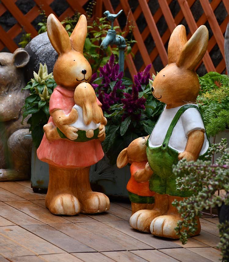Extra Large Rabbit Family Statue Rabbit Statues Animal Statue For Ga Art Painting Canvas Extra Large Rabbit Family Statue Rabbit Statues Animal Statue For Ga Art Painting Canvas