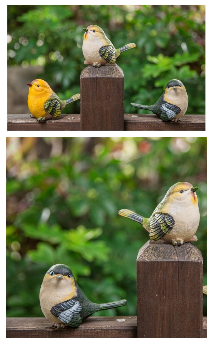 Singing Birds in the Garden, Lovely Birds Statues, Animal Resin Statue for Garden Ornament, Outdoor Decoration Ideas, Garden Ideas