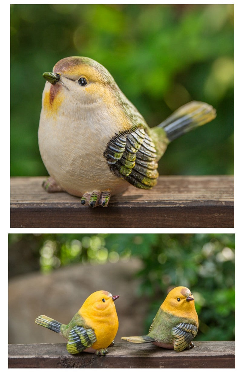 Singing Birds in the Garden, Lovely Birds Statues, Animal Resin Statue for Garden Ornament, Outdoor Decoration Ideas, Garden Ideas