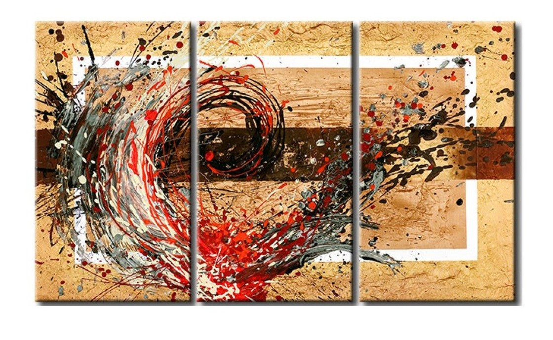 Acrylic Abstract Paintings, 3 Piece Wall Painting, Modern Acrylic Paintings, Wall Art Paintings