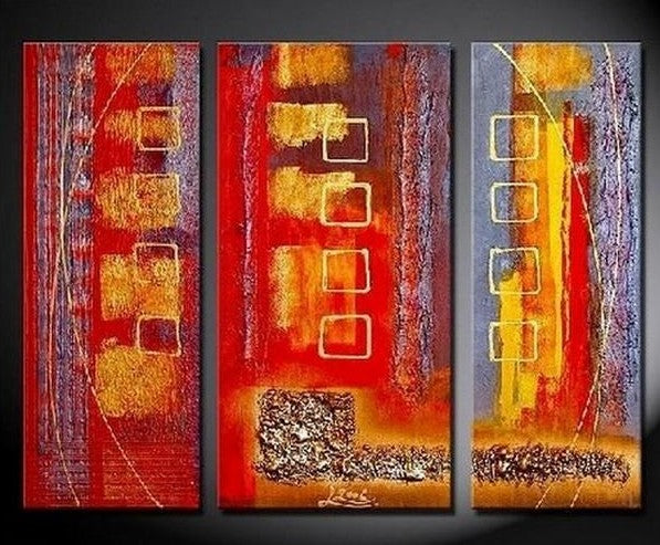 Bedroom Wall Art, Red Abstract Painting, Large Painting, Modern Art, Art on Canvas, Painting for Sale