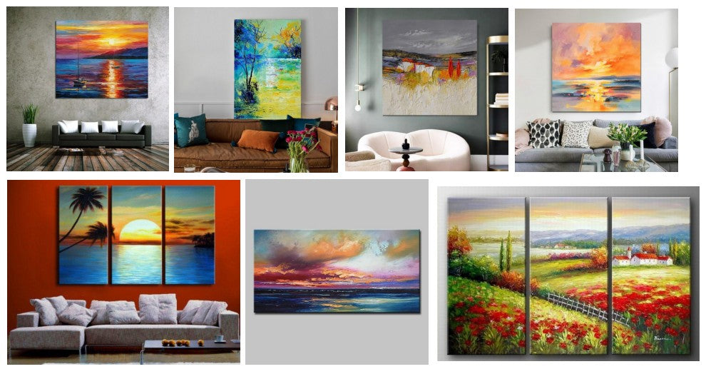 Landscape Paintings, Abstract Landscape Painting, Canvas Painting Landscape, Seascape Paintings, Boat Paintings, Sunrise Painting, Sunset Painting