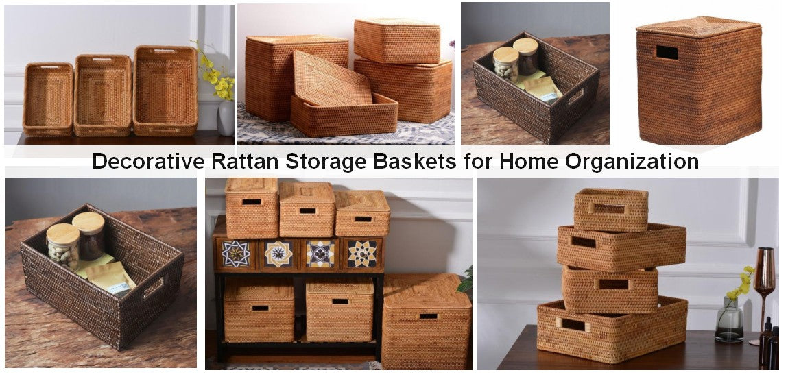 Storage Ideas, Storage Baskets for Shelves, Storage Baskets for Clothe –  Silvia Home Craft