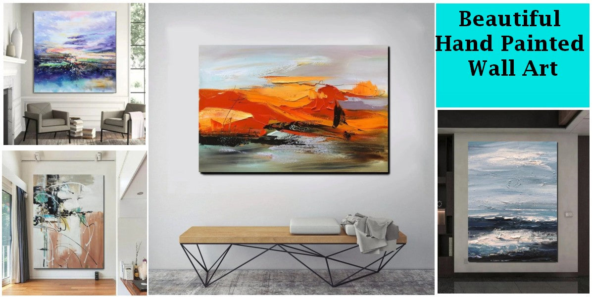 Modern Living Room Wall Art Ideas, Oversized Canvas Paintings, Large Abstract Paintings for Living Room, Easy Painting Ideas for Dining Room, Contemporary Modern Wall Art Paintings, Buy Paintings Online