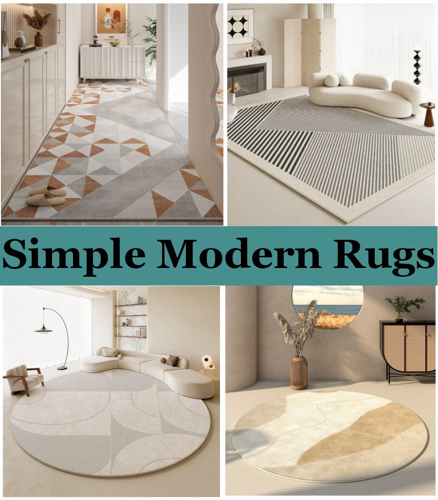 Contemporary Modern Living Room Rugs, Mid Century Modern Rugs for Bedroom, Geometric Modern Rugs, Contemporary Abstract Area Rugs 8x10