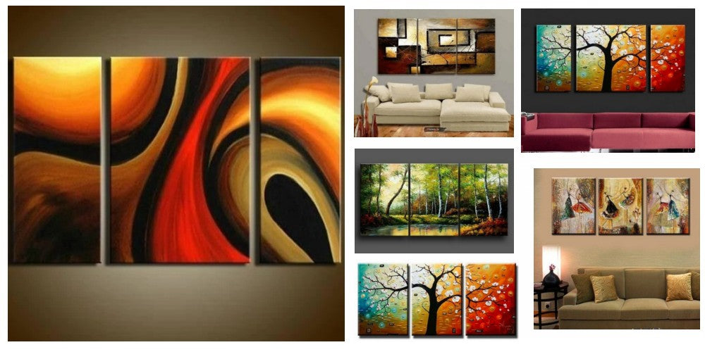 Canvas Painting Artwork Modern Painting Multi Panel Canvas