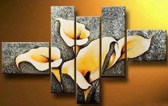 Contemporary Art, Art on Canvas, Living Room Wall Decor, Flower Painting, Extra Large Painting, Canvas Wall Art, Abstract Painting