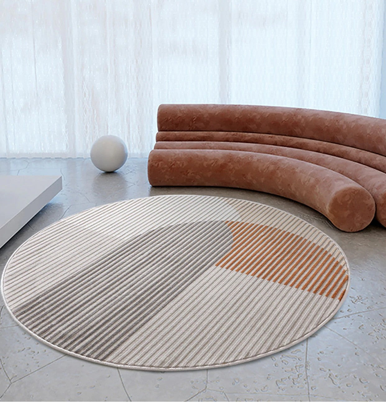 Modern Area Rugs under Coffee Table, Round Area Rugs, Contemporary Area Rugs, Modern Rugs in Bedroom, Dining Room Area Rug