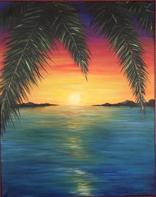 50 Easy DIY Canvas Paintings, Sunrise Paintings, Easy Landscape Painting Ideas for Beginners, Simple Oil Painting Techniques